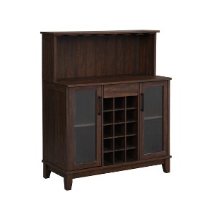 Wine Bar Cabinet with Glass Doors - Home Source - 1 of 4
