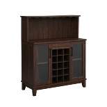 Wine Bar Cabinet with Glass Doors - Home Source