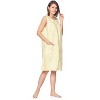 Casual Nights Women's Zipper Front House Dress Sleeveless Seersucker Housecoat Duster Lounger - 3 of 4