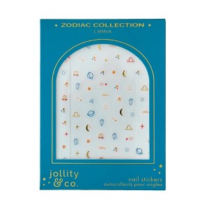 Jollity & Co. - Zodiac Libra Nail Stickers - Pack of 1 Sheet, 1 Nail Stickers - 1 of 3