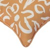 Outdoor Decor by Commonwealth Printed Outdoor Pillow Cover 18" x 18" Mustard (Cover Only) - 4 of 4