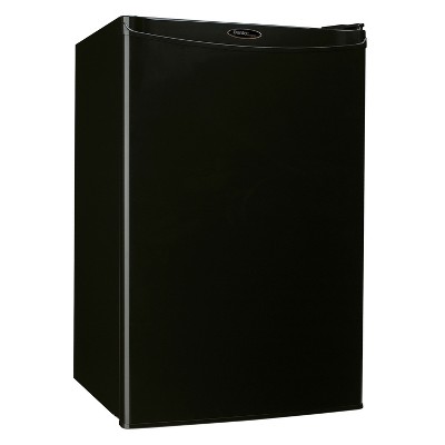 Compact Black Energy Star Freestanding Refrigerator with Reversible Door