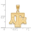 Black Bow Jewelry 10k Yellow Gold Texas A&M Aggies NCAA Medium Pendant - 2 of 3