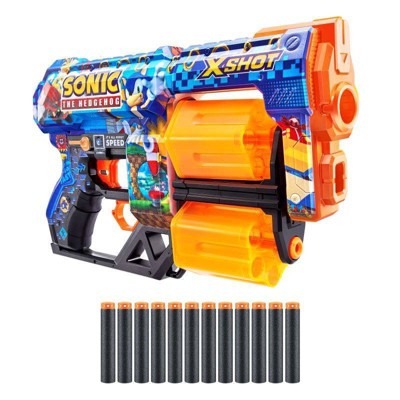 X-Shot SKINS Dread Dart Blaster - Sonic the Hedgehog by ZURU