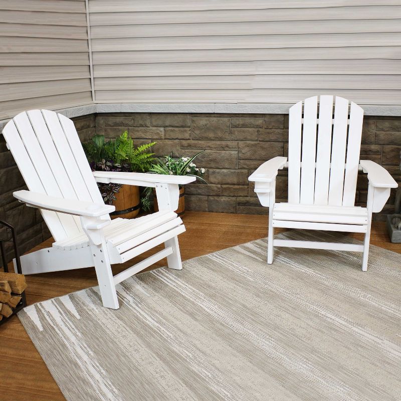 Sunnydaze All-Weather HDPE Outdoor Patio Adirondack Chair with Drink Holder, 2 of 10