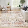 8x10 Rugs Non-Slip ¨C Vintage Distressed Area Rug Ultra-Soft Low Pile Carpet | Machine Washable Light Brown Rug with TPR Backing - 2 of 4