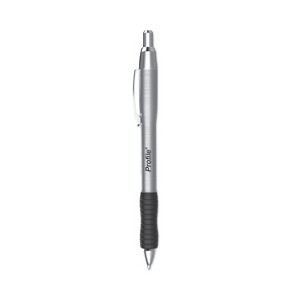 Profile Metal Ballpoint Pen, Retractable, Medium 1 mm, Black Ink, Silver Barrel, Dozen Profile Metal Ballpoint Pen, Retractable, Medium 1 mm, Black Ink, Silver Barrel, Dozen