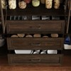 Famapy Glass-Door Kitchen Pantry Cabinet,Kitchen Organizer with 3 Drawers & 13 Shelves,Kitchen Storage Hutch for Organizing Dry Goods,Kitchenware - 4 of 4