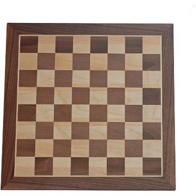 Classic Staunton Walnut and Maple Wood Chess Set with 3.75" King