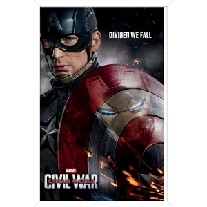 Trends International Marvel Captain America-Shield Reflection Framed Wall Poster Prints - 1 of 4