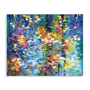 Stupell Industries Colorful Reflections Lake Flowers, 20" x 16" - 1 of 4