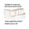 Allegra K Women Pin Buckle Belt Soft Wide Waist Belt Casual Dresses Jeans Pants 1 Pc - 3 of 4