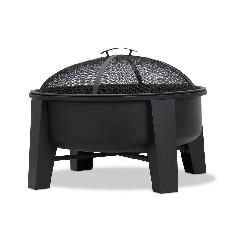 Forsyth Fire Pit - Black - Real Flame, 1 of 11