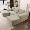 105.7'' Plush Corduroy Deep-Seat Modular Sectional Sofa with U-Shaped Chaise and No-Assembly Design - 2 of 4