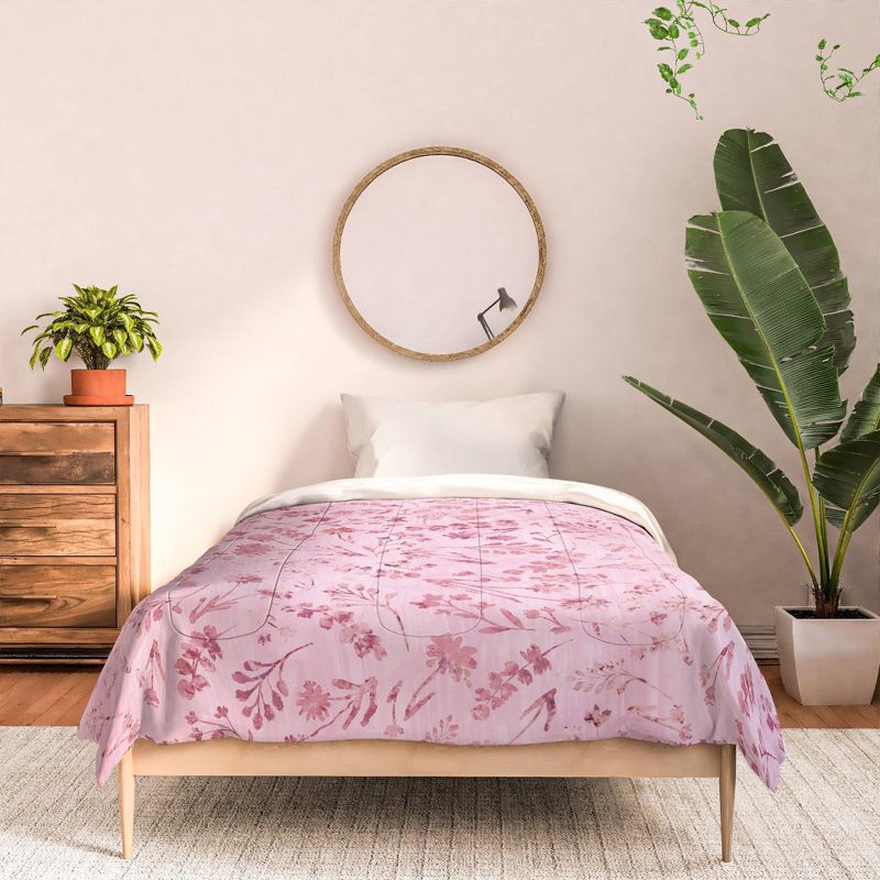 Mallory Floral Polyester Comforter & Sham Set - Deny Designs, 4 of 6