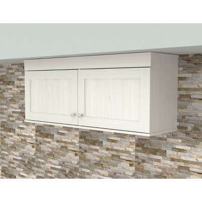 Shaker White 52'' Wall Mounted Buffet Cabinet with Adjustable Shelves