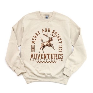 Simply Sage Market Women's Graphic Sweatshirt Merry and Bright Adventures - 1 of 4