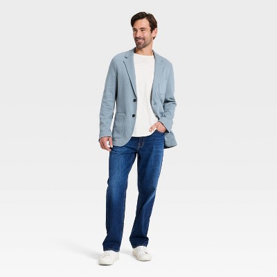 Мужские пиджаки Goodfellow & Co Men's Comfort Wear Knit Blazer - Goodfellow & Co™ Blue L — фото 2