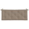 vidaXL Garden Bench Cushion Taupe 47.2 in.x19.7 in.x2.8 in. Oxford Fabric - 4 of 4