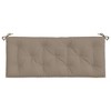 vidaXL Garden Bench Cushion Taupe 47.2 in.x19.7 in.x2.8 in. Oxford Fabric - image 4 of 4