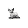 Black Bow Jewelry Sterling Silver Oriental Cat Bead Charm - 2 of 4