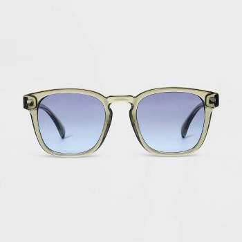 Women's Shiny Plastic Square Sunglasses with Gradient Lenses - Universal Thread™