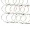 Unique Bargains Scrapbooking Loose Leaf Binder Rings Keyring Book Silver Tone 1.8 Inch Dia 15 Pcs - 4 of 4