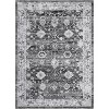Vintage Decorative Area Rug, Polyester, Washed Back, Folding Printed Oriental Traditional  Design, Non-Shedding, Easy Care, Ideal - 2 of 4