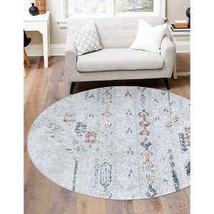 Unique Loom Kamala Washable Collection Area Rug - Lotus - 1 of 4