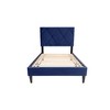 Twin Size Upholstered Platform Bed with Headboard for Bedroom - 2 of 4