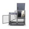 AZL1 Life Concept Pet Crates and Houses 2-Tier Waterproof Wooden Rabbit Hutch with Removable Tray, Ramp, Fence, Gray, 38.19"*23.62"*36.22" - 4 of 4