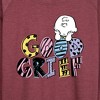 Women's - Peanuts - Good Grief Charlie Brown Lightweight French Terry Wide Neck Long Sleeve Shirt - 2 of 4