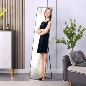 MAYEERTY Full Length Mirror 60X16.5 4th Gen Flower Pear Aluminum Frame Floor Wall Mounted for Bedroom - 1 of 4