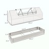 8.6 x 3 x 1ft Raised Garden Bed with Mini Greenhouse, Galvanized Raised Garden Bed with Cover for Herbs and Vegetables - 3 of 4
