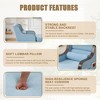 MOONMISS Chenille Single Sofa Bed with Wide Seat,Upholstered Lazy Sleeper Armchair,Reading Couch Set for Living Room,Bedroom - 3 of 4