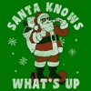 Men's Lost Gods Santa Knows What’s Up T-Shirt - 2 of 4