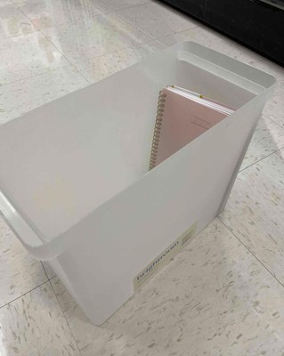Plastic Hanging File Crate With Lid - Brightroom™ : Target