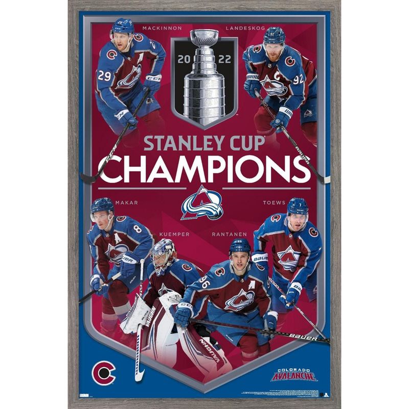 Trends International NHL Colorado Avalanche - 2022 Stanley Cup Champions Framed Wall Poster Prints, 1 of 7