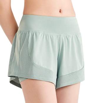 Anna-Kaci Women's Quick Dry Loose Running Shorts 2-in-1 Gym