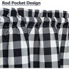 Buffalo Check Plaid Cotton Blend Kitchen Curtains - 2 of 4