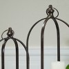 VIP Wood 21 in. Multicolor Metal Oval Lanterns with Wood Set of 2 - 4 of 4