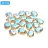 Unique Bargains Glass Craft Embellishments Flat Back Four Claws Teardrop Gems 20 Pcs - 3 of 4