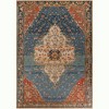 Unique Loom Outdoor Traditional Area Rug (Navy Blue and Rust Red) - 3 of 4