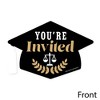 Big Dot of Happiness Law School Grad - Shaped Fill-in Invitations - Future Lawyer Graduation Party Invitation Cards with Envelopes - Set of 12 - 3 of 4