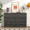 RISOKEYS Drawer Dresser Cabinet,Table Storage Cabinets,Flat out the corners of 6 Drawers,for Dining Room,Living Room,bedroom,Kitchen Hallway - 4 of 4