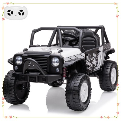 24V 2-Seater Kids Ride-On Car Truck with Remote Control – Electric Vehicle Featuring 19" Extra Wide Seat