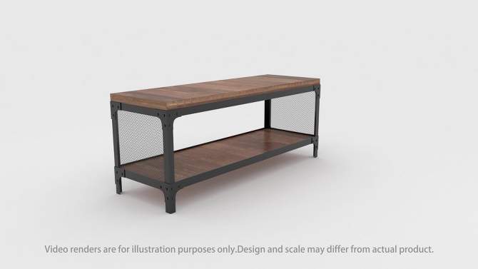Yamasaki Storage Entryway Bench Reclaimed Oak - HOMES: Inside + Out, 2 of 10, play video