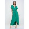 WEST K Women's Georgia Faux-Wrap Maxi Dress with High-Low Hem and Tie Waist - image 2 of 3