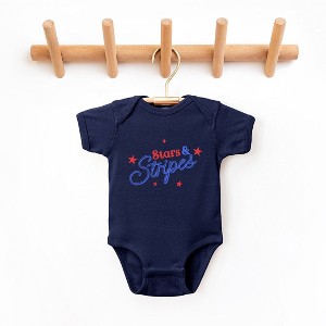 The Juniper Shop Western Stars And Stripes Baby Bodysuit - 1 of 2