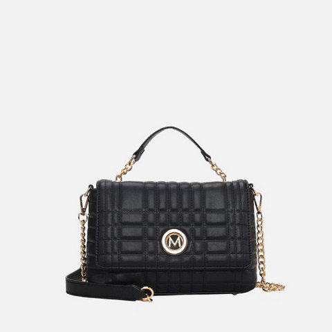 MKF Collection Lola Quilted Vegan Leather Women’s Shoulder Bag by Mia K - Black